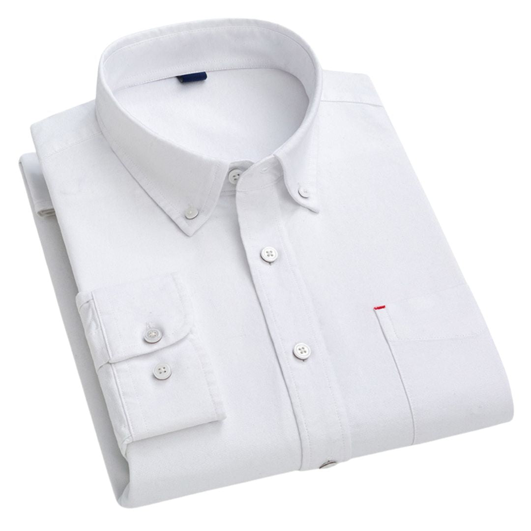 Camisa Oxford Casual 100% Algodão
