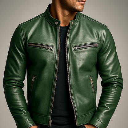 Jaqueta Masculina Premium em Couro