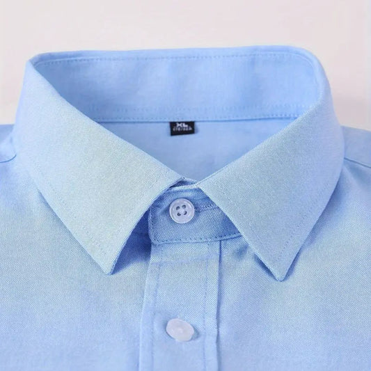 Camisa Manga Longa Social Tecido Algodao