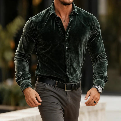 Camisa Masculina Vellano Veludo Luxo
