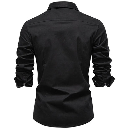 Camisa Masculina Harrington em Algodão