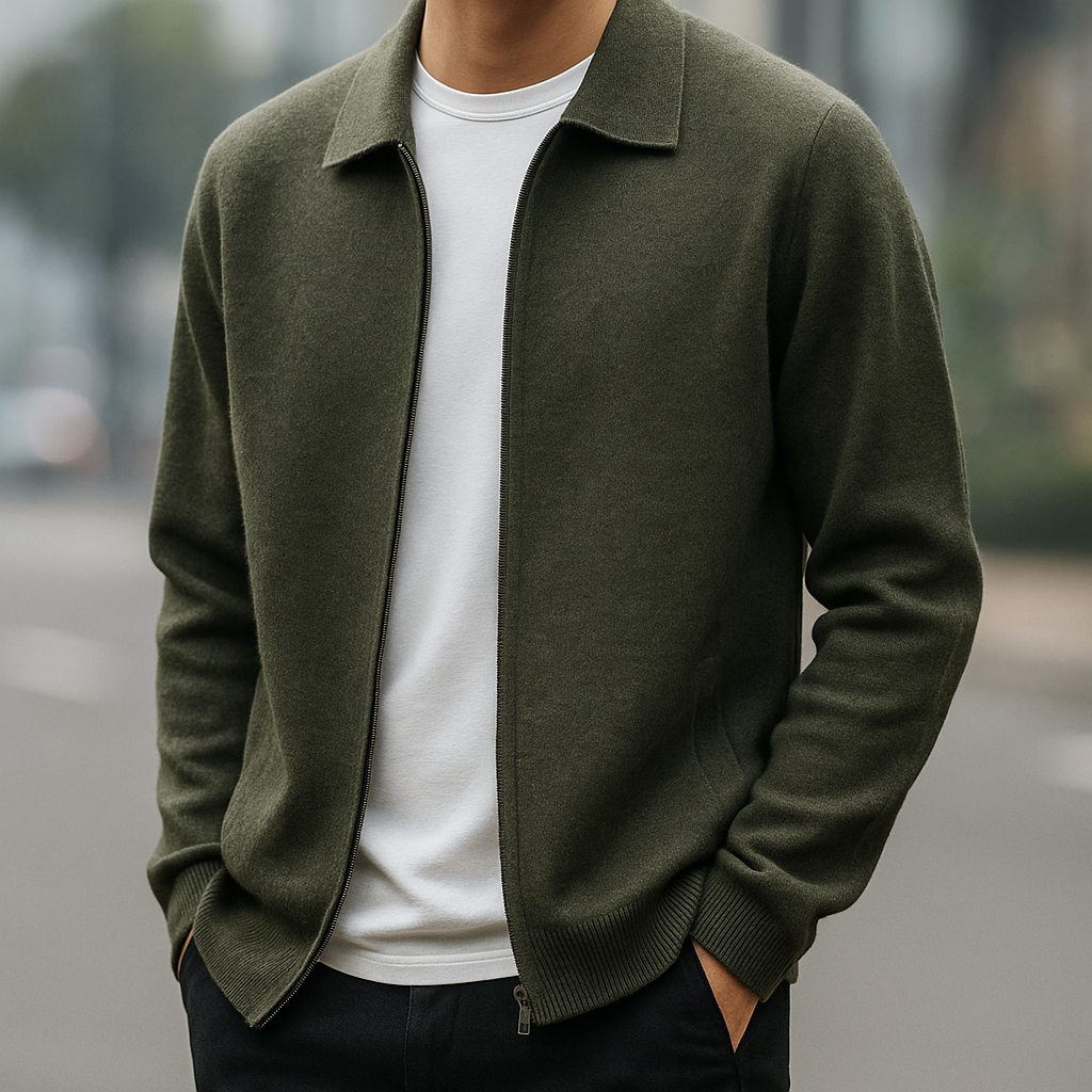 Cardigan Roma em Cashmere Premium
