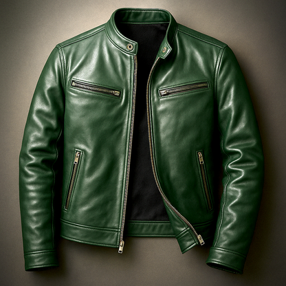 Jaqueta Masculina Premium em Couro