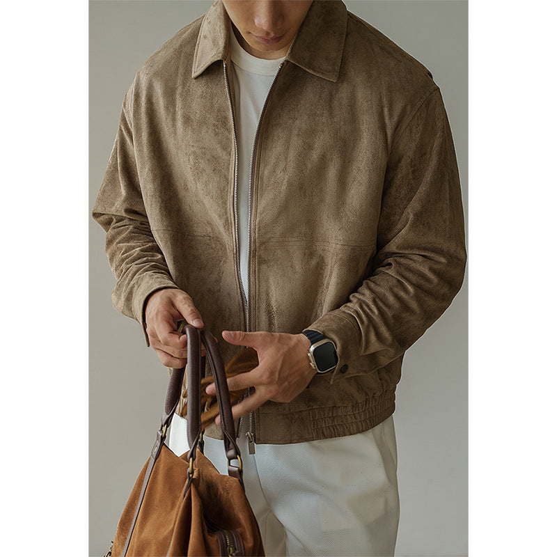 Jaqueta Masculina Premium em Camurça