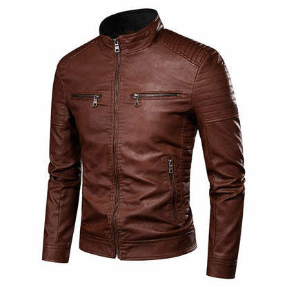 Jaqueta de Couro Vintage Felix