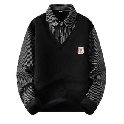 Camisa Polo Masculina com Suéter Embutido