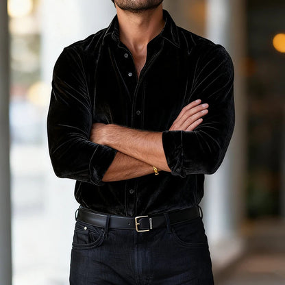 Camisa Masculina Vellano Veludo Luxo
