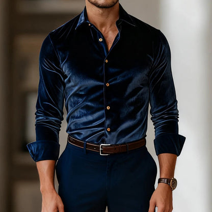 Camisa Masculina Vellano Veludo Luxo