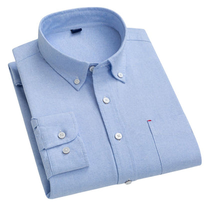 Camisa Oxford Casual 100% Algodão