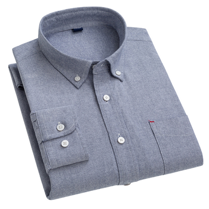 Camisa Oxford Casual 100% Algodão