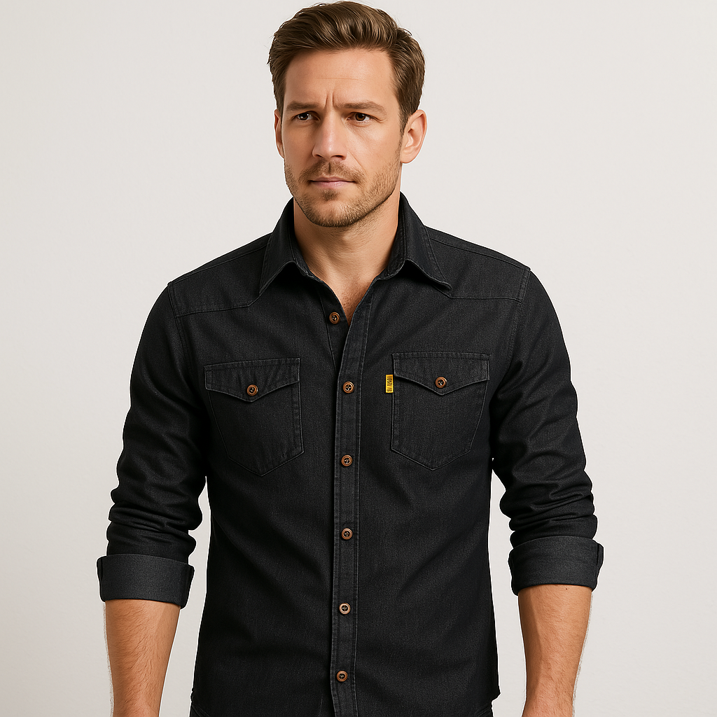 Camisa Masculina Jeans Premium