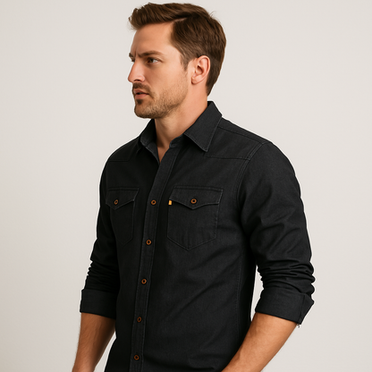 Camisa Masculina Jeans Premium