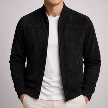 Jaqueta Masculina de Camurça Premium