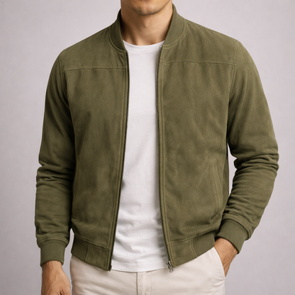 Jaqueta Masculina de Camurça Premium
