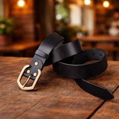 Cinto Masculino de Couro Chester