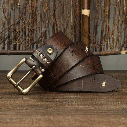 Cinto de Couro Masculino Baron