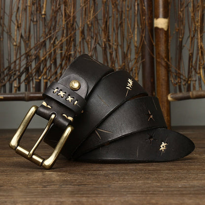 Cinto de Couro Masculino Baron