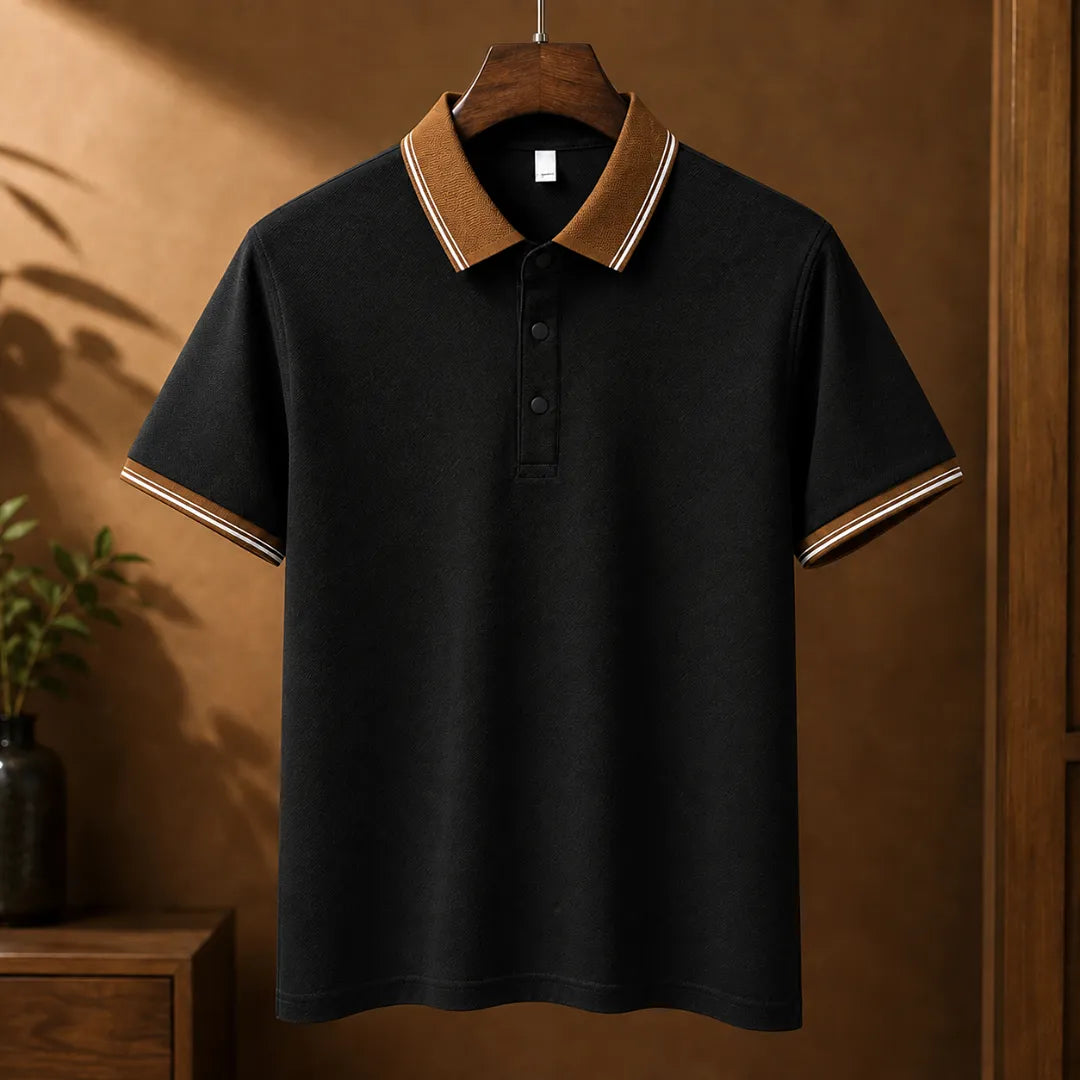 Camisa Polo Bellini com Gola Contrastante