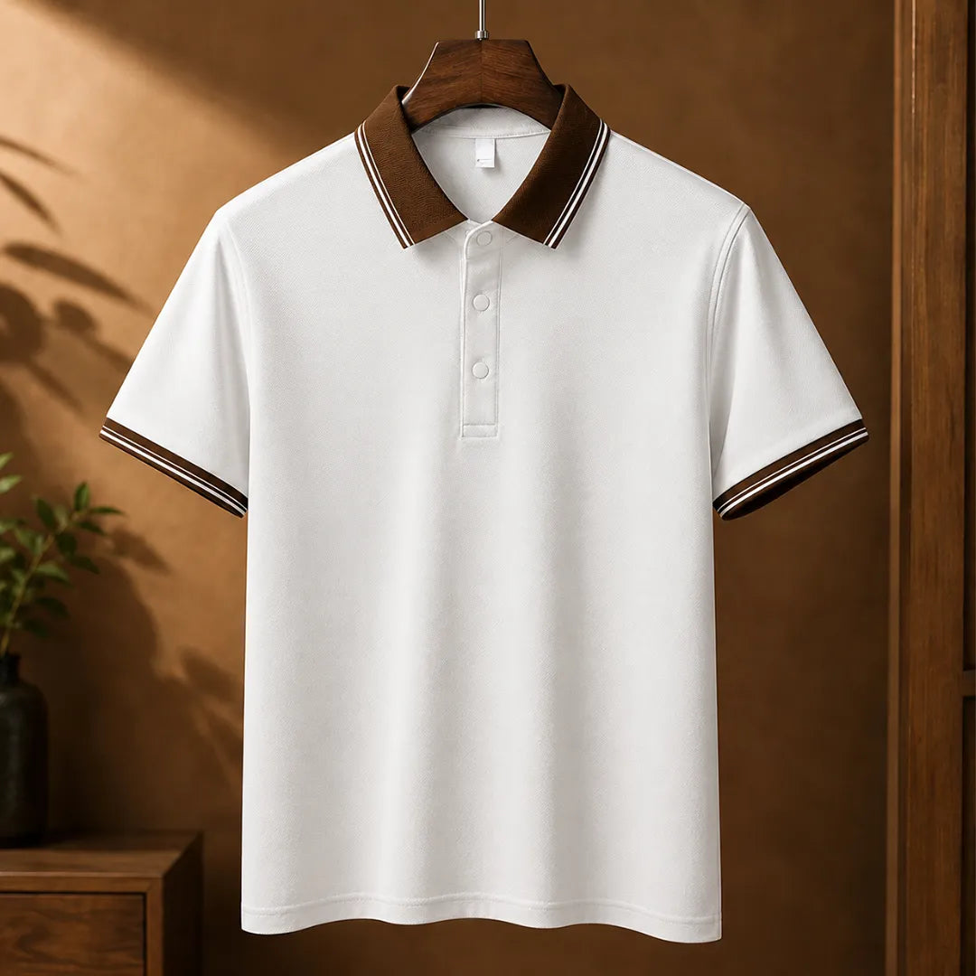 Camisa Polo Bellini com Gola Contrastante
