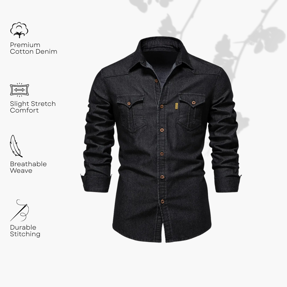 Camisa Masculina Jeans Premium