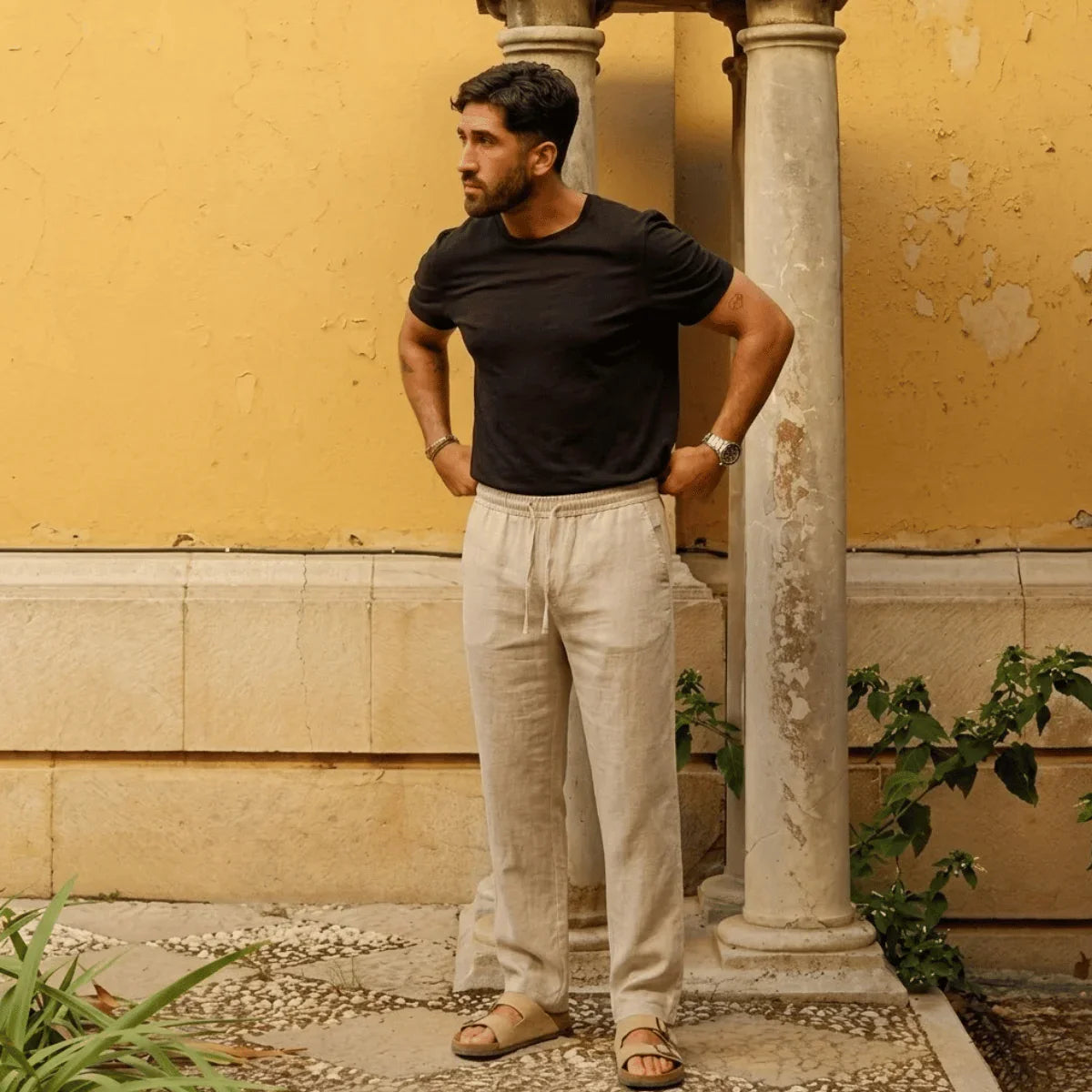 Calça Masculina em Linho Premium