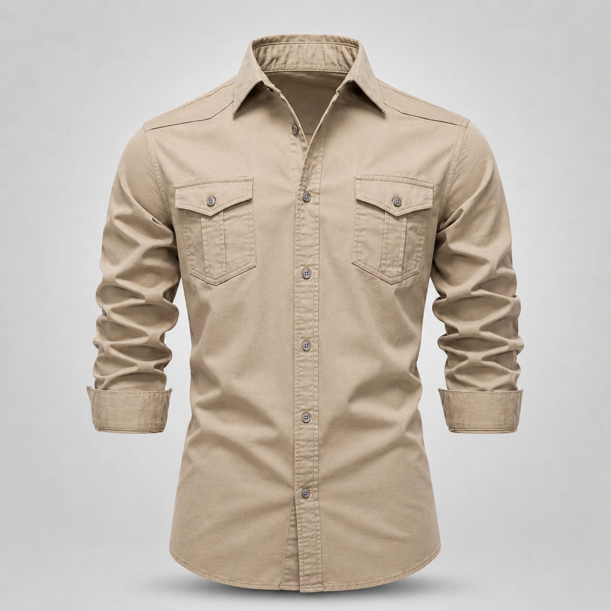 Camisa Masculina Harrington em Algodão