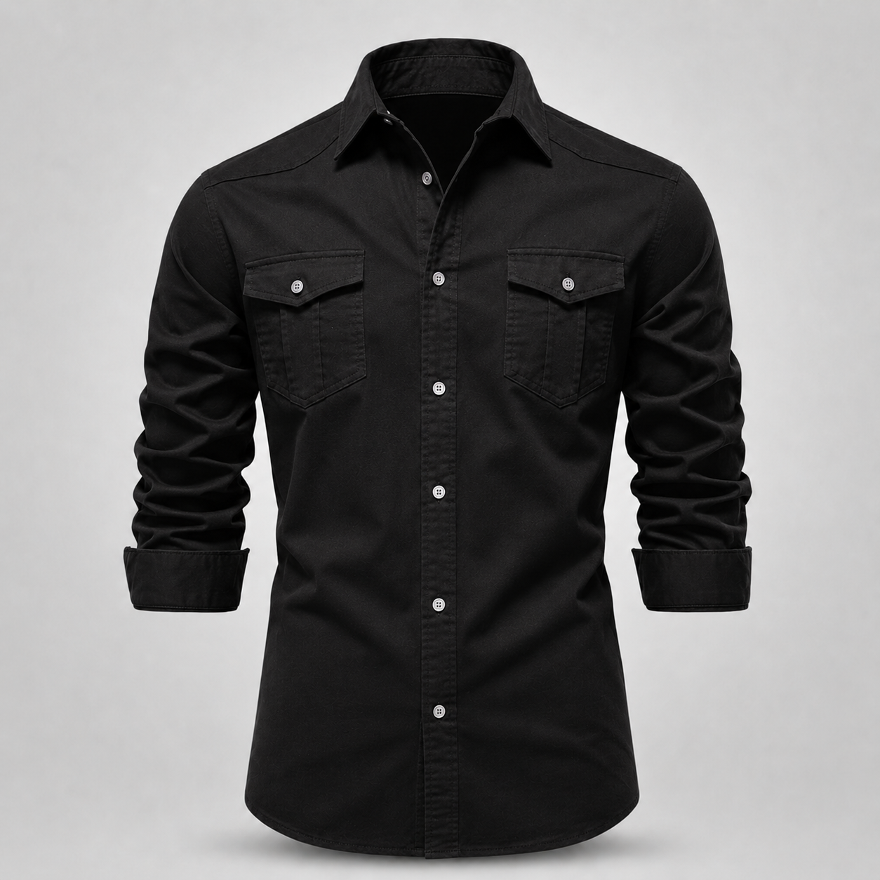 Camisa Masculina Harrington em Algodão