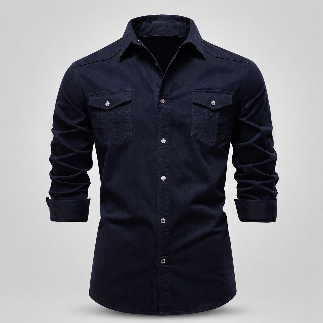 Camisa Masculina Harrington em Algodão