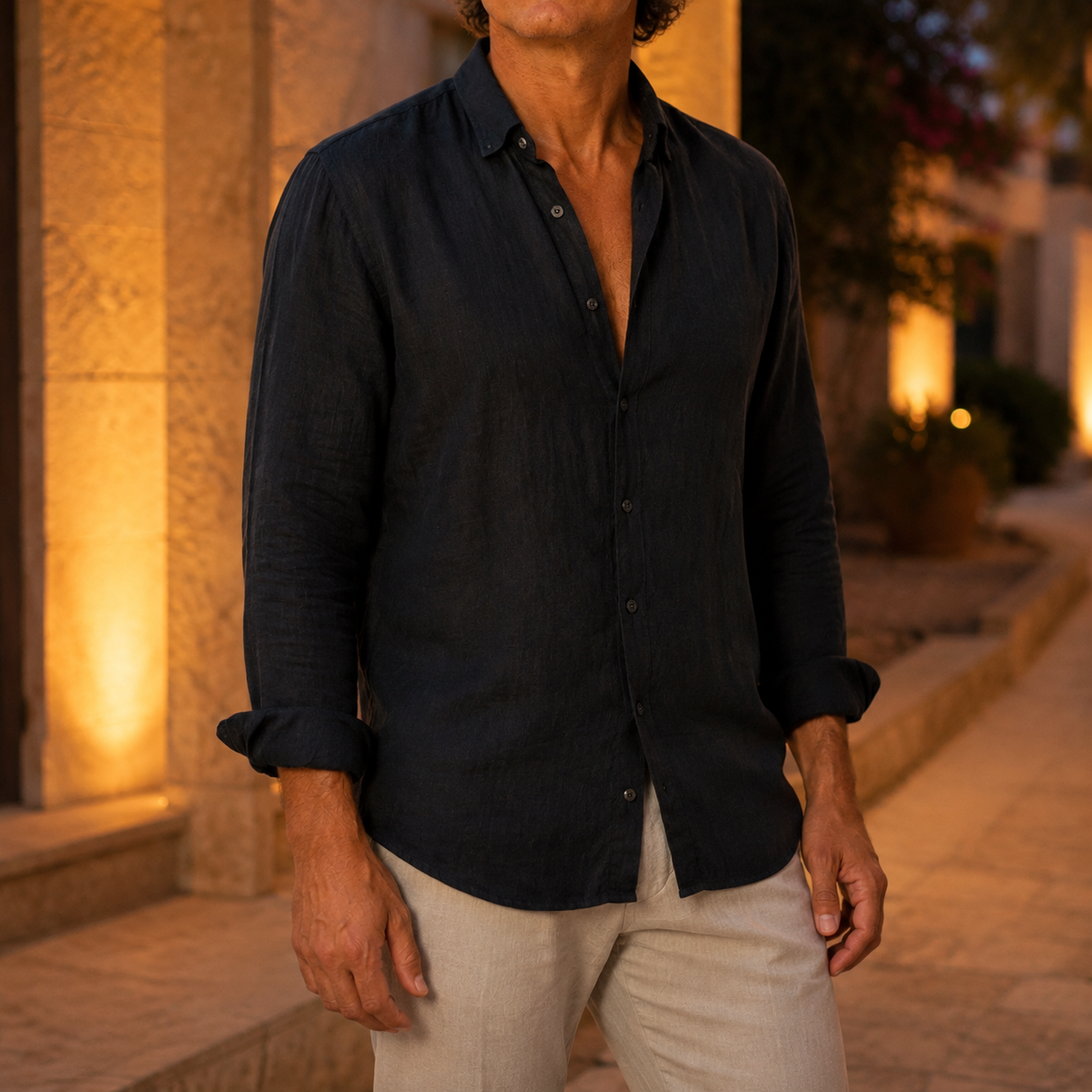 Camisa Masculina Santorini Linho