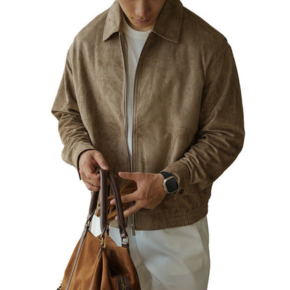 Jaqueta Masculina Premium em Camurça