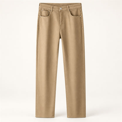 Calça Jeans Masculina Augusto bege — estúdio