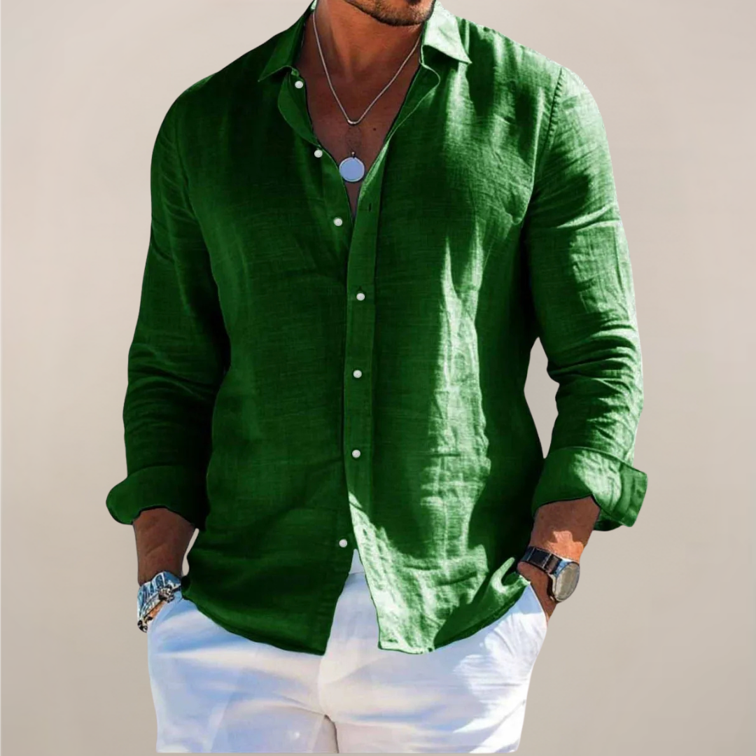 Camisa Capri Casual em Linho