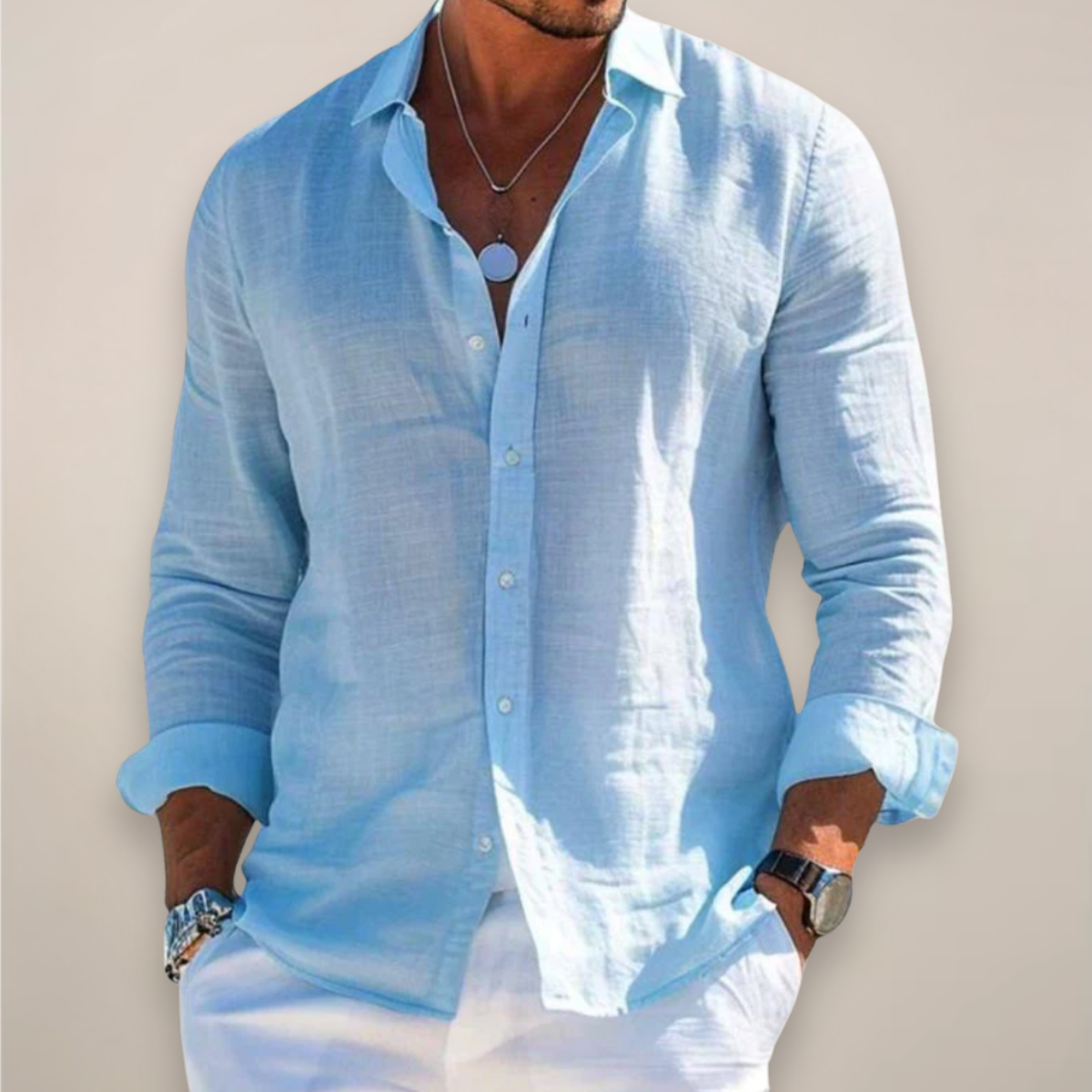 Camisa Capri Casual em Linho