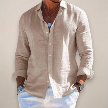 Camisa Capri Casual em Linho