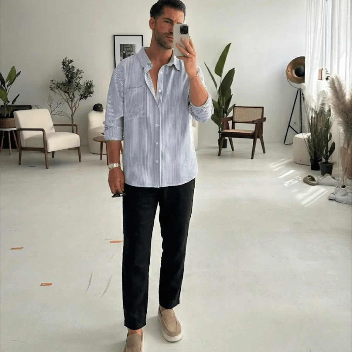 Calça Masculina em Linho Premium