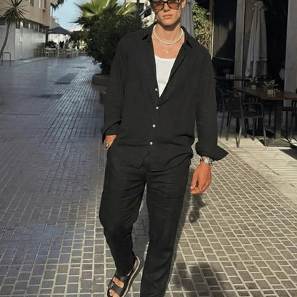 Calça Masculina em Linho Premium