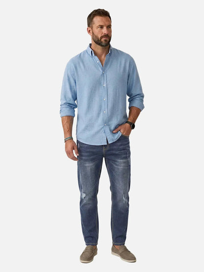 Calça Jeans Masculina Comfort com Cordão