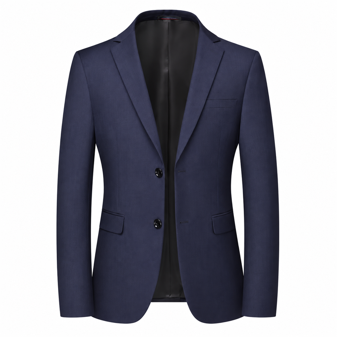 Blazer Masculino RTK Presença azul marinho — vista frontal em estúdio