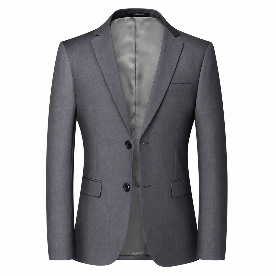 Blazer Masculino RTK Presença cinza — vista frontal em estúdio