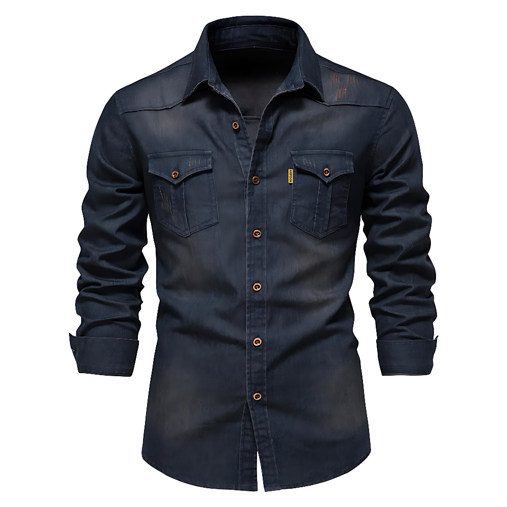 Camisa Masculina Jeans Premium