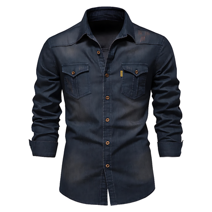 Camisa Masculina Jeans Premium