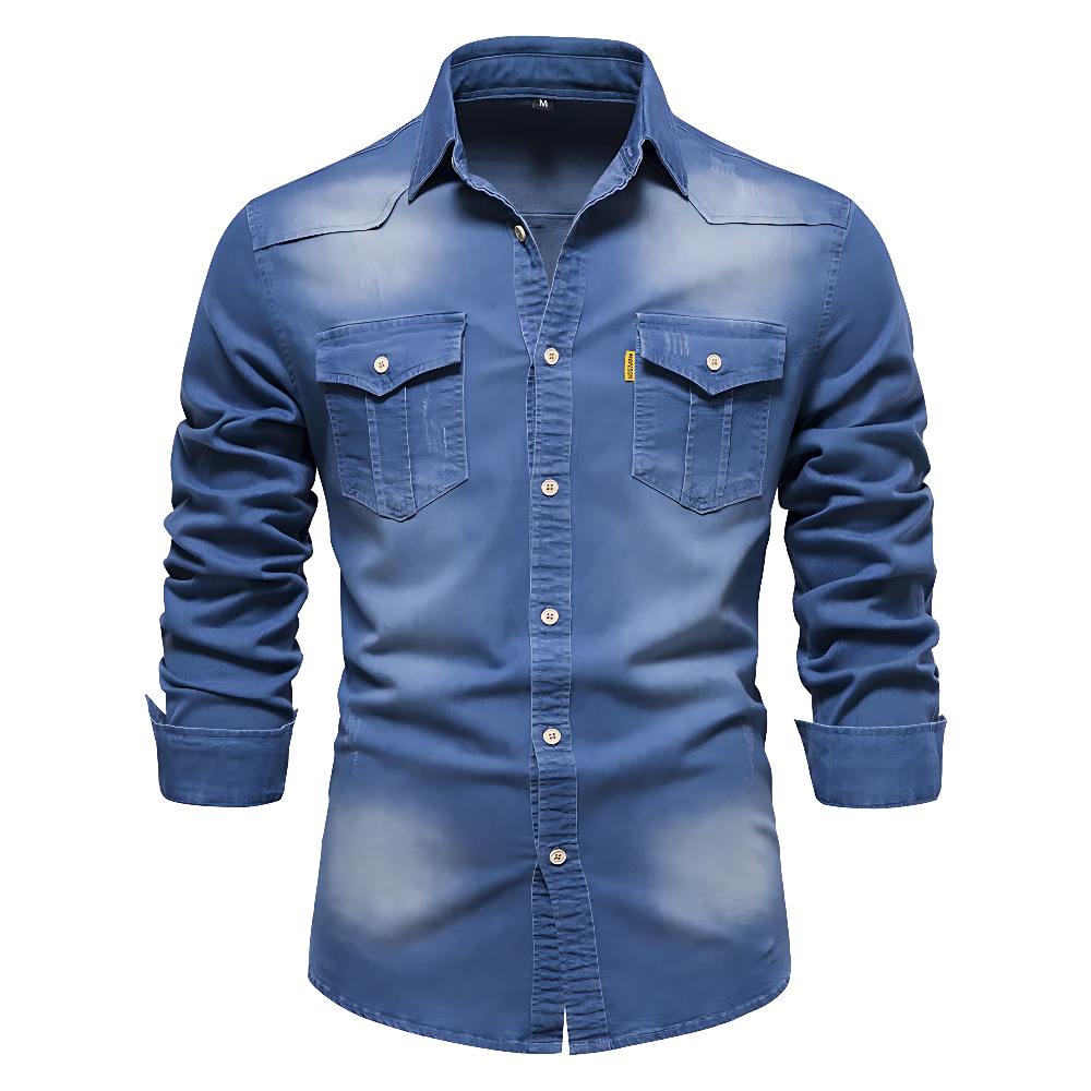 Camisa Masculina Jeans Premium