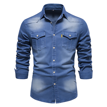 Camisa Masculina Jeans Premium